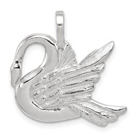 Sterling Silver Swan Charm view 1