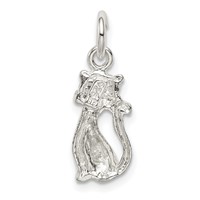 Sterling Silver Cat Charm view 4