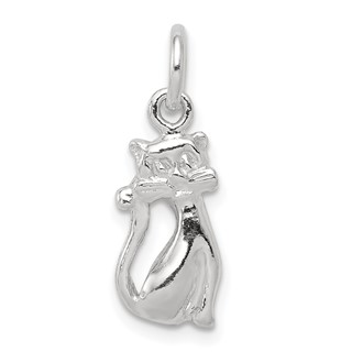 Sterling Silver Cat Charm