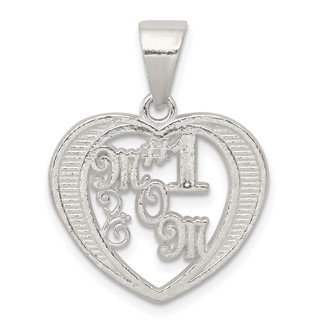 Sterling Silver # 1 Mom Charm