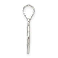 Sterling Silver Polished Mama Heart Charm view 2