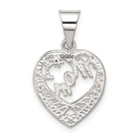 Sterling Silver #1 Mom Charm view 3