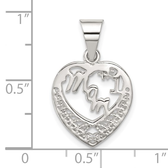 Sterling Silver #1 Mom Charm