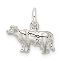 Sterling Silver Cow Charm view 3