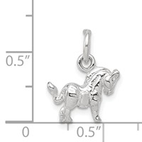 Sterling Silver Horse Charm view 4