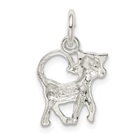 Sterling Silver Cat Charm view 4