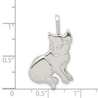 Sterling Silver Cat Charm view 3