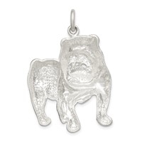 Sterling Silver Bull Dog Charm view 4