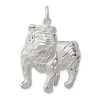 Sterling Silver Bull Dog Charm view 1