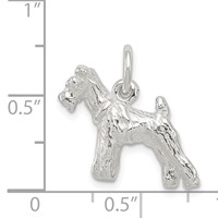 Sterling Silver Schnauzer Charm view 3