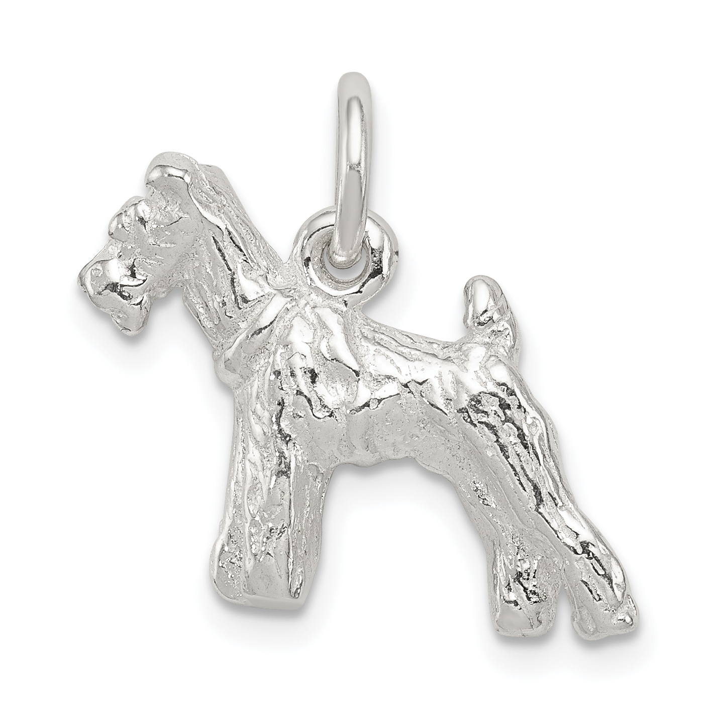 Sterling Silver Schnauzer Charm (QC2670)
