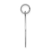 Sterling Silver Rhodium-plated Airedale Disc Charm view 2