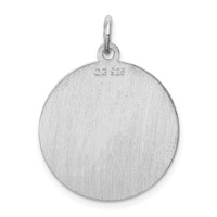 Sterling Silver Rhodium-plated Boston Terrier Disc Charm view 4