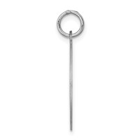 Sterling Silver Rhodium-plated Bull Dog Disc Charm view 2