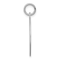Sterling Silver Rhodium-plated Chihuahua Disc Charm view 2