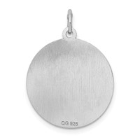 Sterling Silver Rhodium-plated Chihuahua Disc Charm view 4