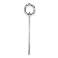 Sterling Silver Rhodium-plated Chow Disc Charm view 2
