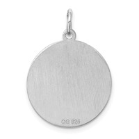 Sterling Silver Rhodium-plated Cocker Spaniel Disc Charm view 4