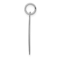 Sterling Silver Rhodium-plated Collie Disc Charm view 2