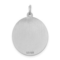 Sterling Silver Rhodium-plated Collie Disc Charm view 4