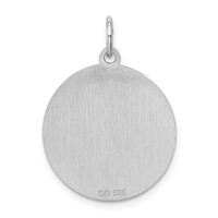 Sterling Silver Rhodium-plated Doberman Pinscher Disc Charm view 4