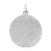 Sterling Silver Rhodium-plated English Setter Disc Charm view 4