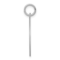 Sterling Silver Rhodium-plated English Springer Disc Charm view 2