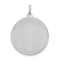 Sterling Silver Rhodium-plated German Shepherd Disc Charm view 4