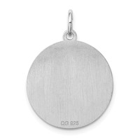 Sterling Silver Rhodium-plated German Shorthaired Pointer Disc Charm view 4
