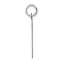 Sterling Silver Rhodium-plated Greyhound Disc Charm view 2