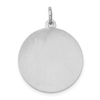 Sterling Silver Rhodium-plated Labrador Retrieve Disc Charm view 4