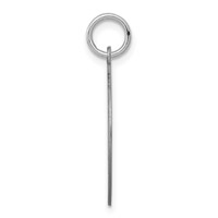 Sterling Silver Rhodium-plated Poodle Disc Charm view 2
