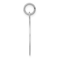 Sterling Silver Rhodium-plated Samoyed Disc Charm view 2