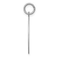 Sterling Silver Rhodium-plated Schipperke Disc Charm view 2