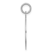 Sterling Silver Rhodium-plated Schnauzer Disc Charm view 2