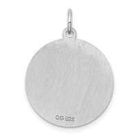 Sterling Silver Rhodium-plated Scottish Terrier Disc Charm view 4
