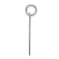 Sterling Silver Rhodium-plated Shetland Sheepdog Engravable 19mm Disc Charm view 2