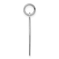 Sterling Silver Rhodium-plated Springer Spaniel Disc Charm view 2