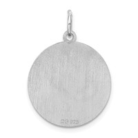 Sterling Silver Rhodium-plated St. Bernard Disc Charm view 4