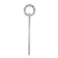 Sterling Silver Rhodium-plated Weimaraner Disc Charm view 2