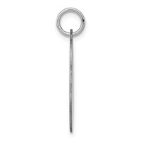 Sterling Silver Rhodium-plated Yorkshire Terrier Disc Charm view 2