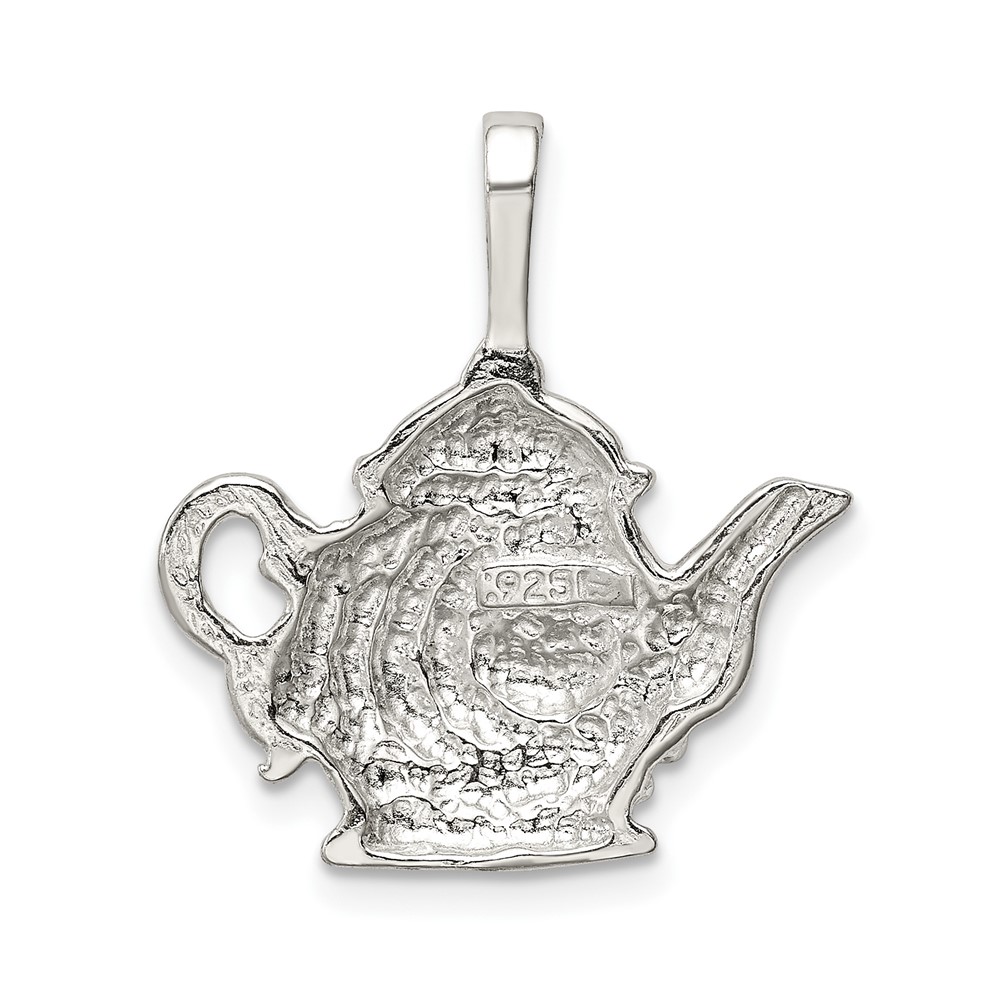 Sterling Silver Teapot Charm (QC2720)