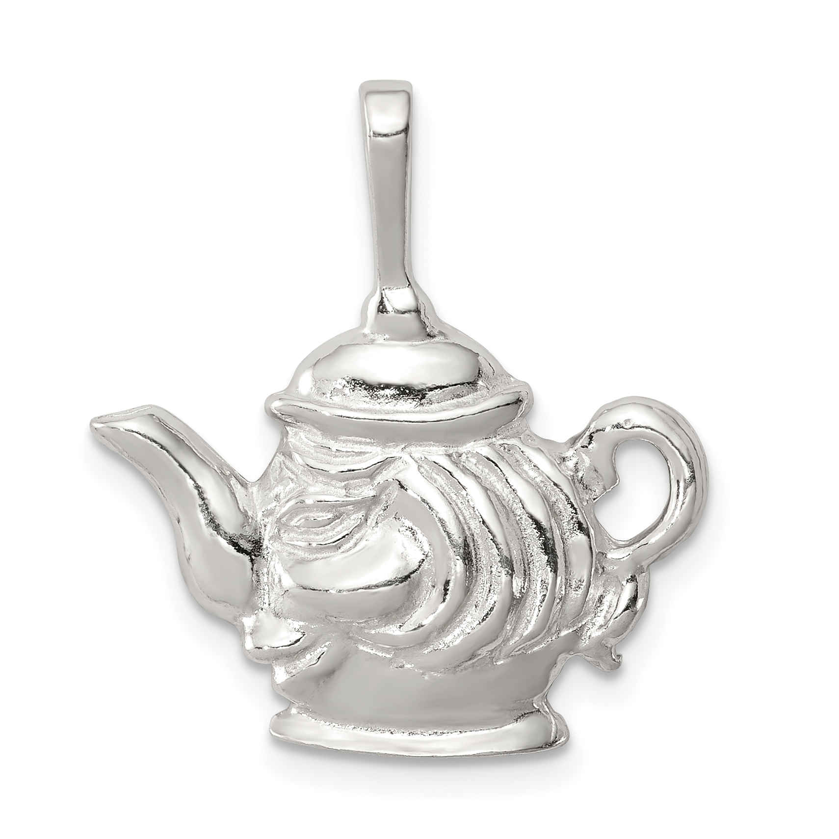 Sterling Silver Teapot Charm (QC2720)