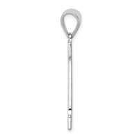 Sterling Silver Rhodium-plated Letter M Initial Pendant view 2