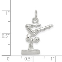 Sterling Silver Gymnast Charm view 4