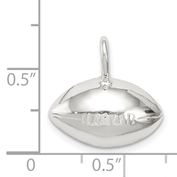 Sterling Silver Football Charm