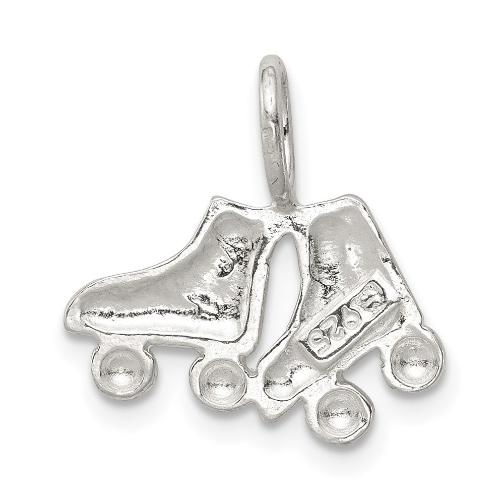Sterling Silver Roller Skates Charm (QC2790)