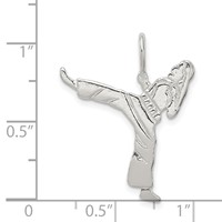 Sterling Silver Karate Charm view 4