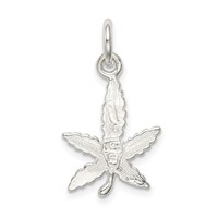 Sterling Silver Leaf Charm view 4