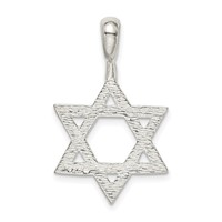 Sterling Silver Star of David Charm view 4